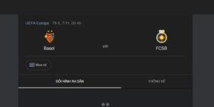 Soi Kèo Basel Vs FCSB Lúc 00h45 Ngày 07/11: Giải Vòng Bảng UEFA Europa 1 Tình hình thi đấu của Basel vs FCSB qua các trận trước
